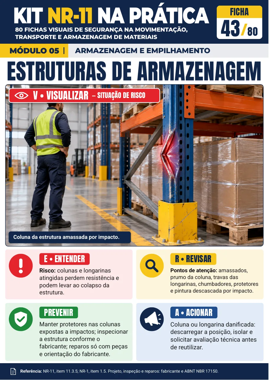 Ficha 43 — Estruturas de Armazenagem