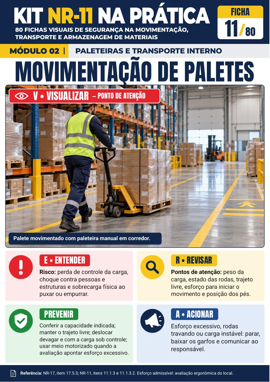 Ficha 11 — Movimentação de Paletes